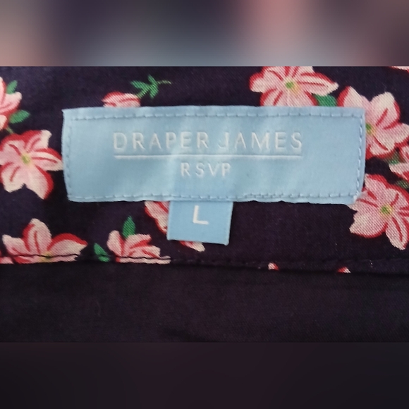 Draper James RSVP Navy Blue Floral Wrap Skirt - Picture 5 of 6